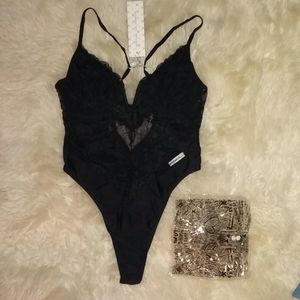 Boutine LA Manhattan Black Lace Bodysuit